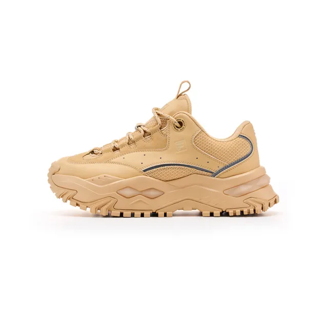 【FILA】TWINE MAX v2 女休閒鞋 厚底老爹鞋 -米 (5-C626A-260)