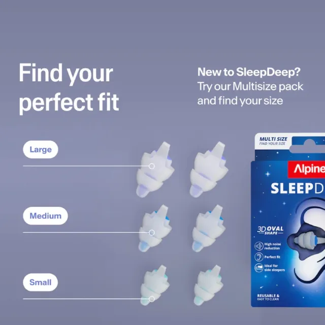 【ALPINE】SleepDeep Multisize 荷蘭製 舒眠耳塞 (公司貨保證)