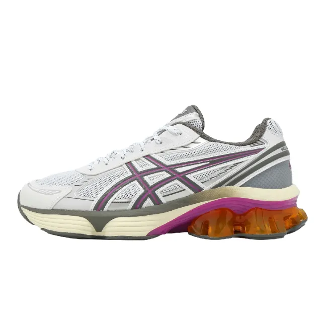 【asics 亞瑟士】休閒鞋 GEL-Kinetic Fluent 男鞋 白 復古跑鞋 亞瑟膠 1203A591100
