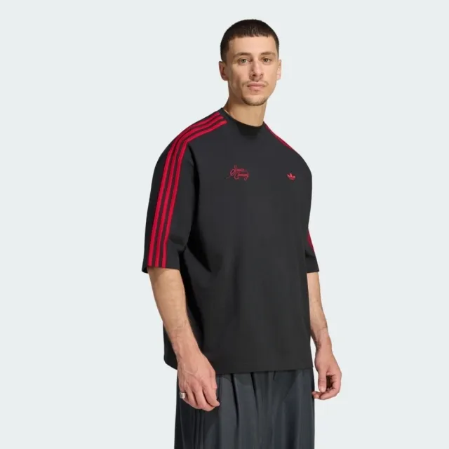 【adidas 愛迪達】Og Tee 男 T恤 運動上衣 休閒短袖 純棉 印花 黑(LD3867)
