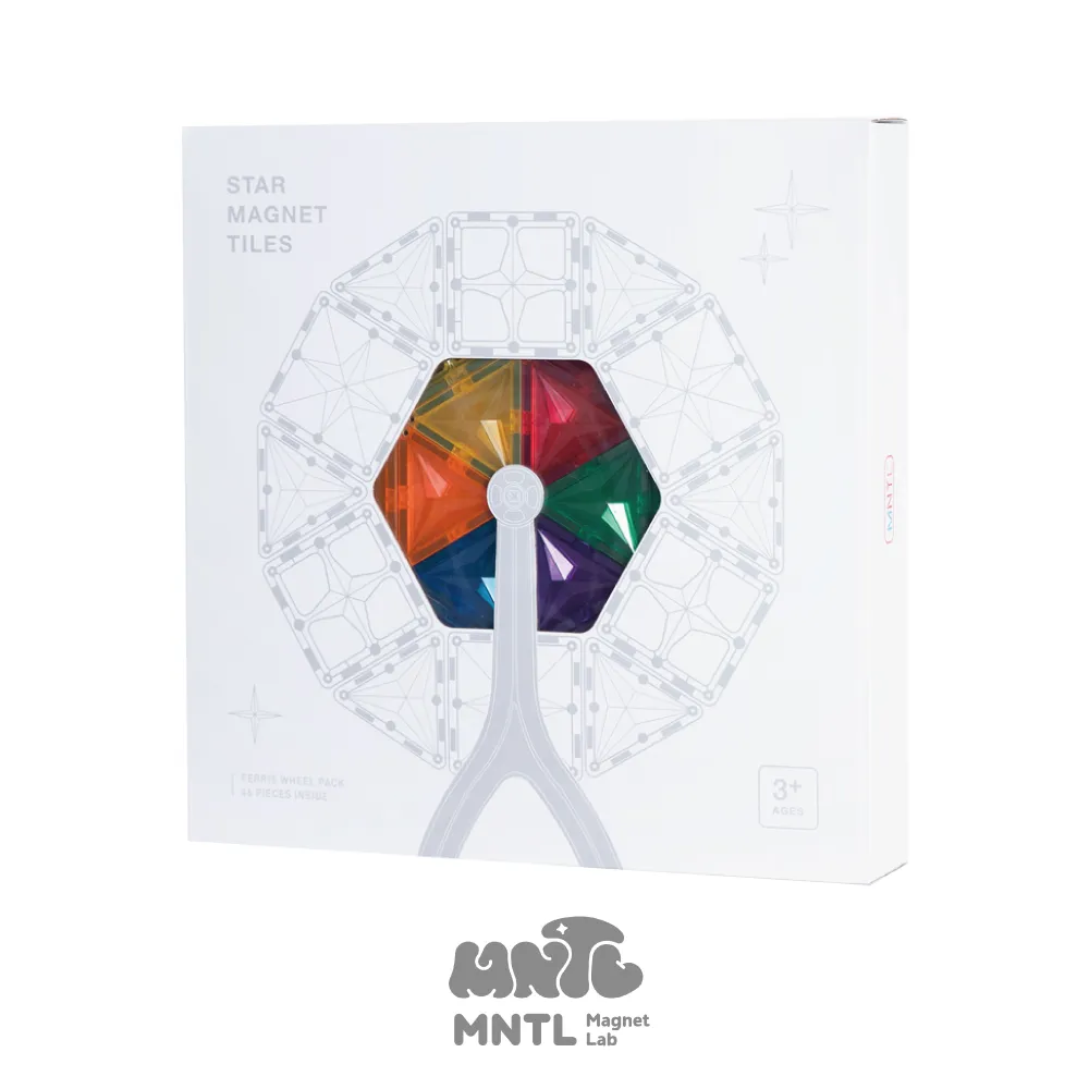 【MNTL】摩天輪組合 Ferris Wheel Pack 磁力片 46pcs(磁力片組合 禮盒首選 擺設)