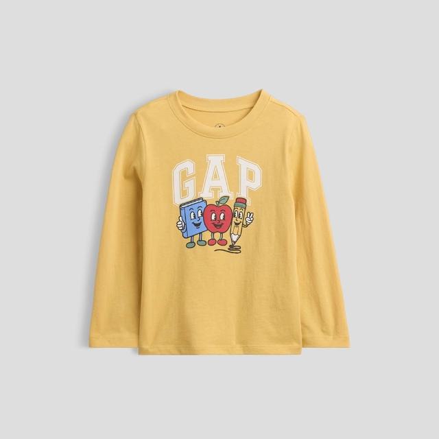 【GAP】babyGap圖案T恤-杏仁黃(911554)