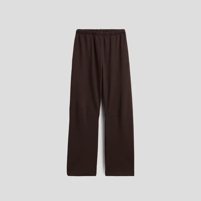 【GAP】法式毛圈布GAP NYC Logo休閒寬筒運動褲-大地棕(911046)