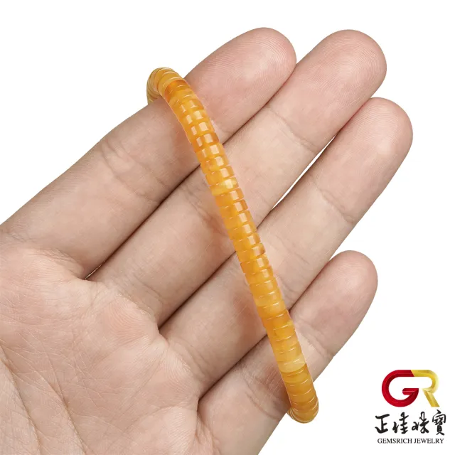 【正佳珠寶】蜜蠟琥珀 頂級花蜜蠟 圓骨蜜蠟 5g 蜜蠟琥珀手珠｜日本彈力繩