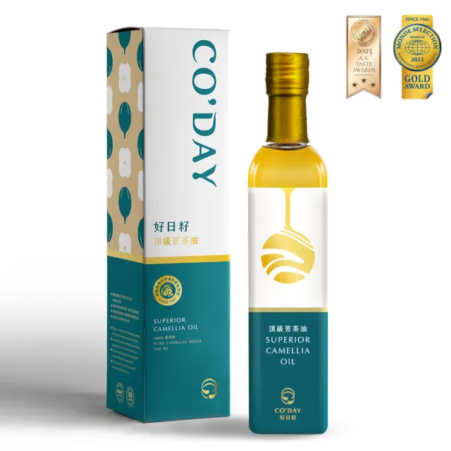 【梅山茶油合作社】梅山頂級苦茶油三入組500ML(可生飲/CODAY好日籽)