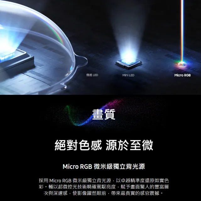 【Samsung 三星】75型4K Micro RGB 144Hz AI智慧顯示器(MRA75R85HAXXZW)含基本安裝 75R85H
