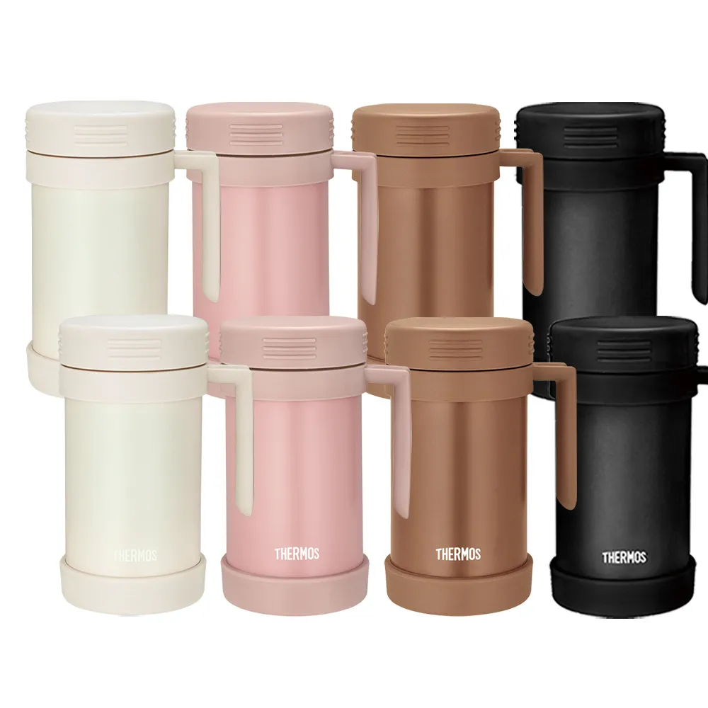 【THERMOS 膳魔師】買1送1_不鏽鋼真空保溫杯490ml(JMF-501)