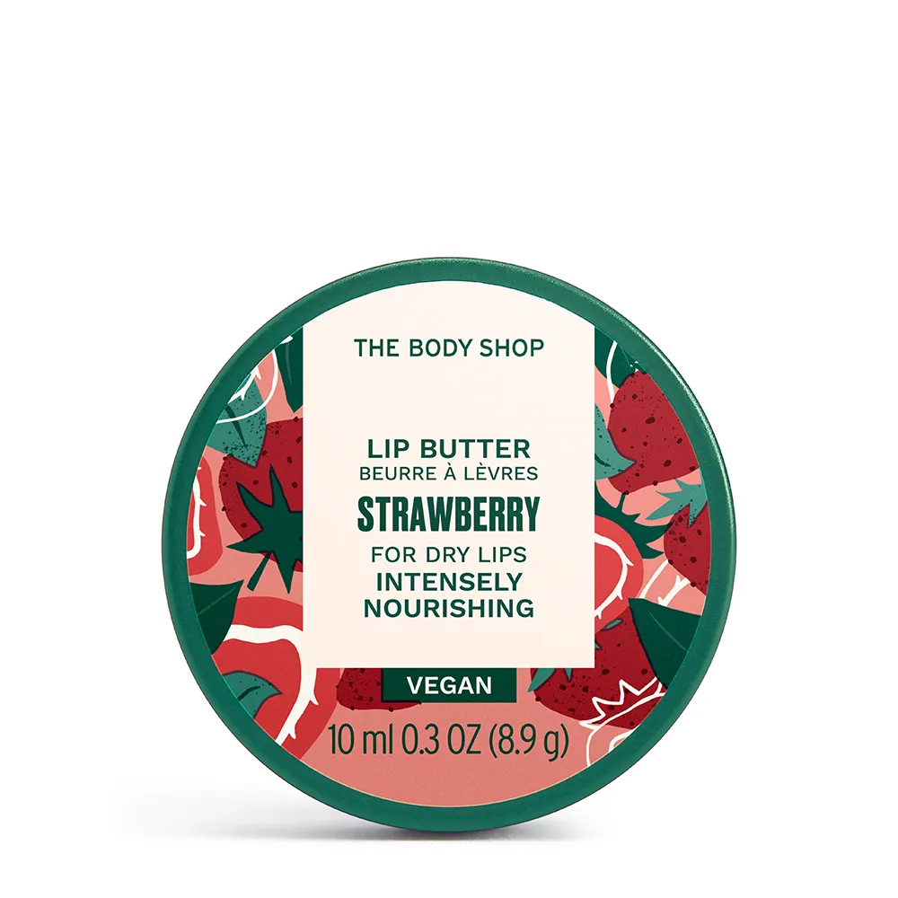 【THE BODY SHOP 美體小舖】草莓嫩白唇部滋養霜(10ML)