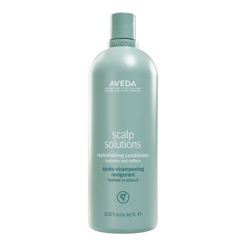 【AVEDA】蘊活淨瑕舒敏潤髮乳1000ml(全新頭皮保養 呵護髮肌齡)_附贈 壓頭