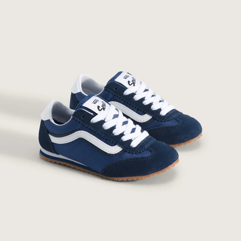 【VANS】官方旗艦 Super Lowpro 中童款藍色滑板鞋(童鞋)