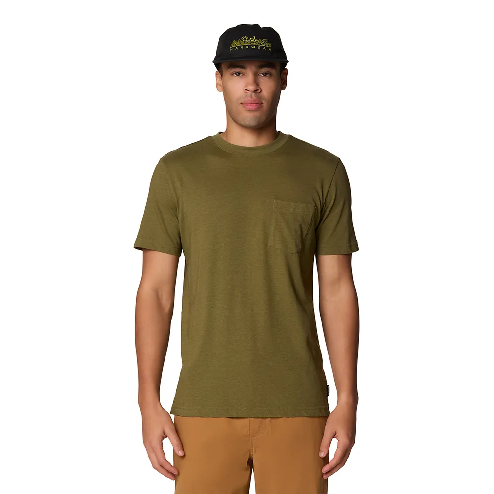 【Mountain Hardwear】On Edge Short Sleeve 透氣抗菌口袋短袖T恤 搏擊綠 男款 #2110281