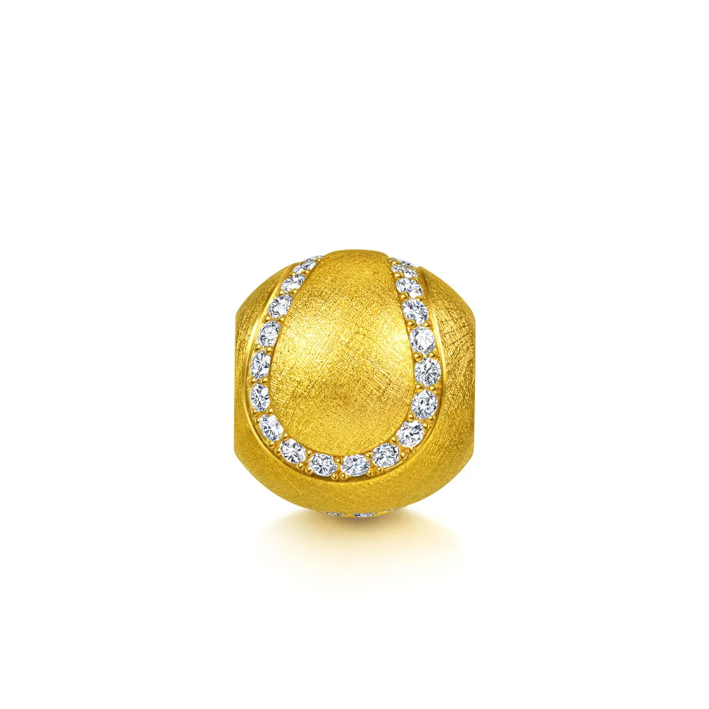 【點睛品】Charme 星耀網球 鑽石黃金串珠(7月新品)