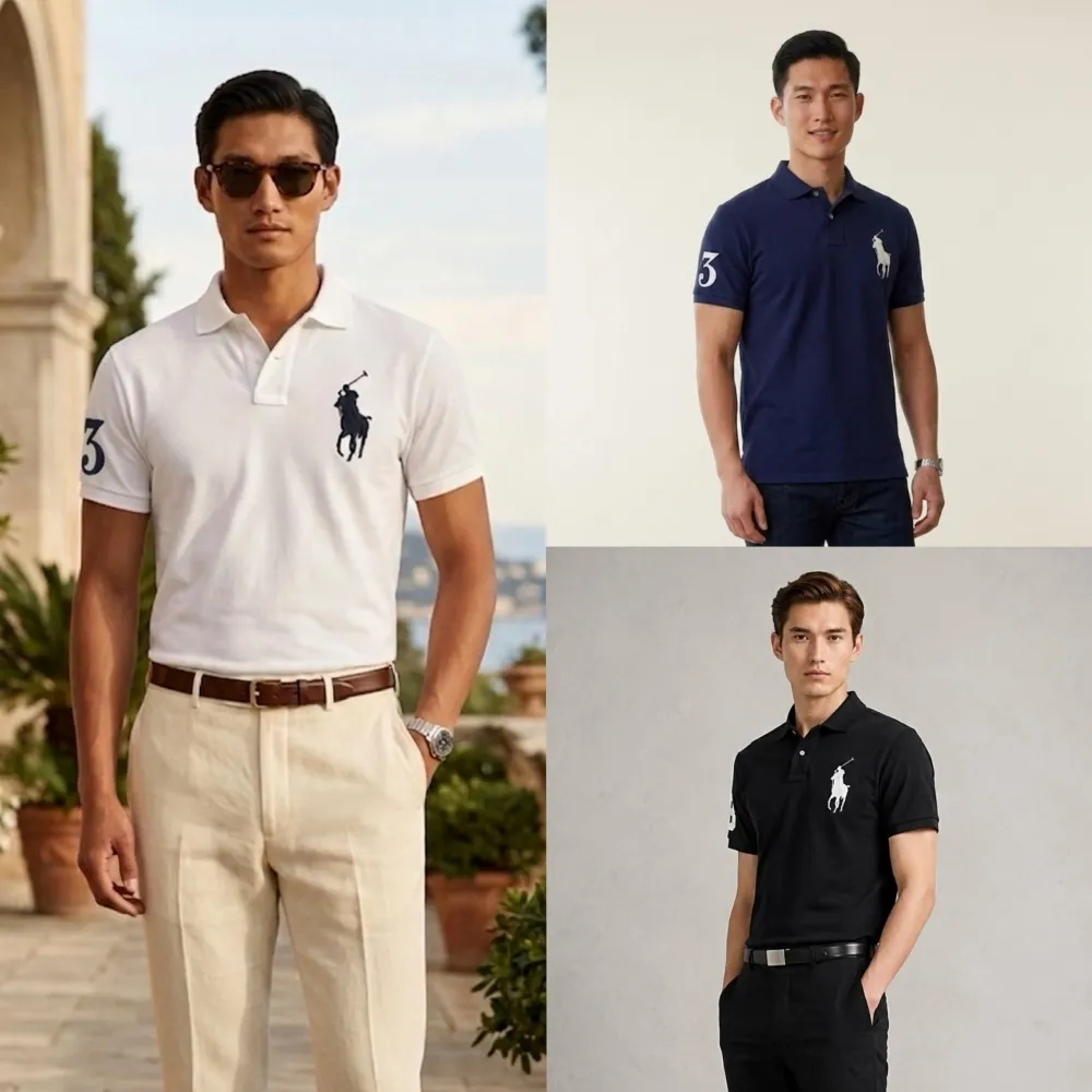 【RALPH LAUREN】POLO大馬刺繡網眼polo衫 (RL POLO)
