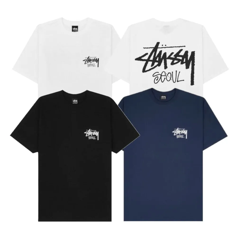 【STUSSY】Stock Seoul T-Shirt 短T 白/黑/海軍藍 3903980