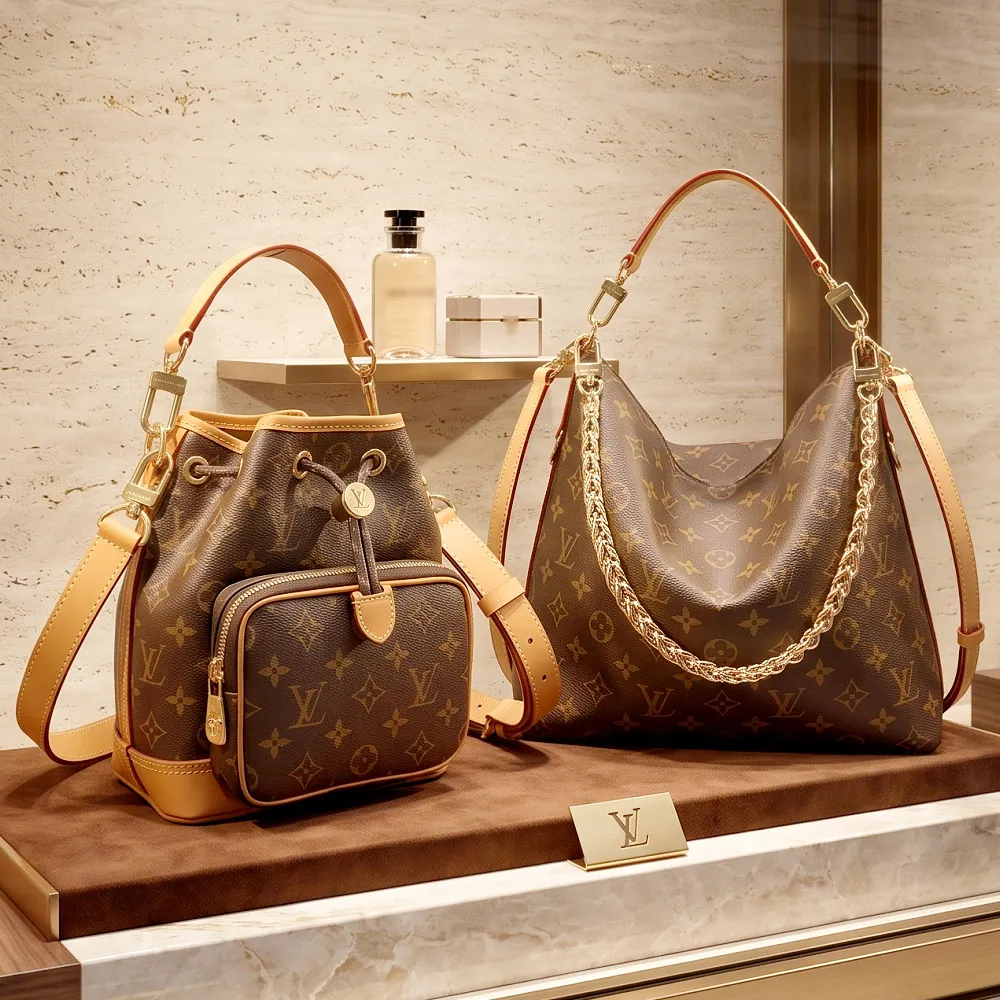 【Louis Vuitton 路易威登】LV M27825/M14017 經典老花帆布手提 肩斜背包 水桶包(2款可選)