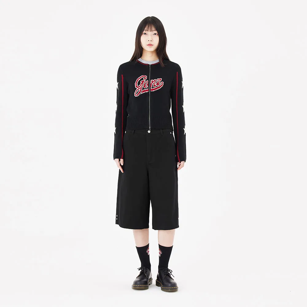 【Mark Gonzales】女裝 BERMUDA 休閒短褲 - 黑色