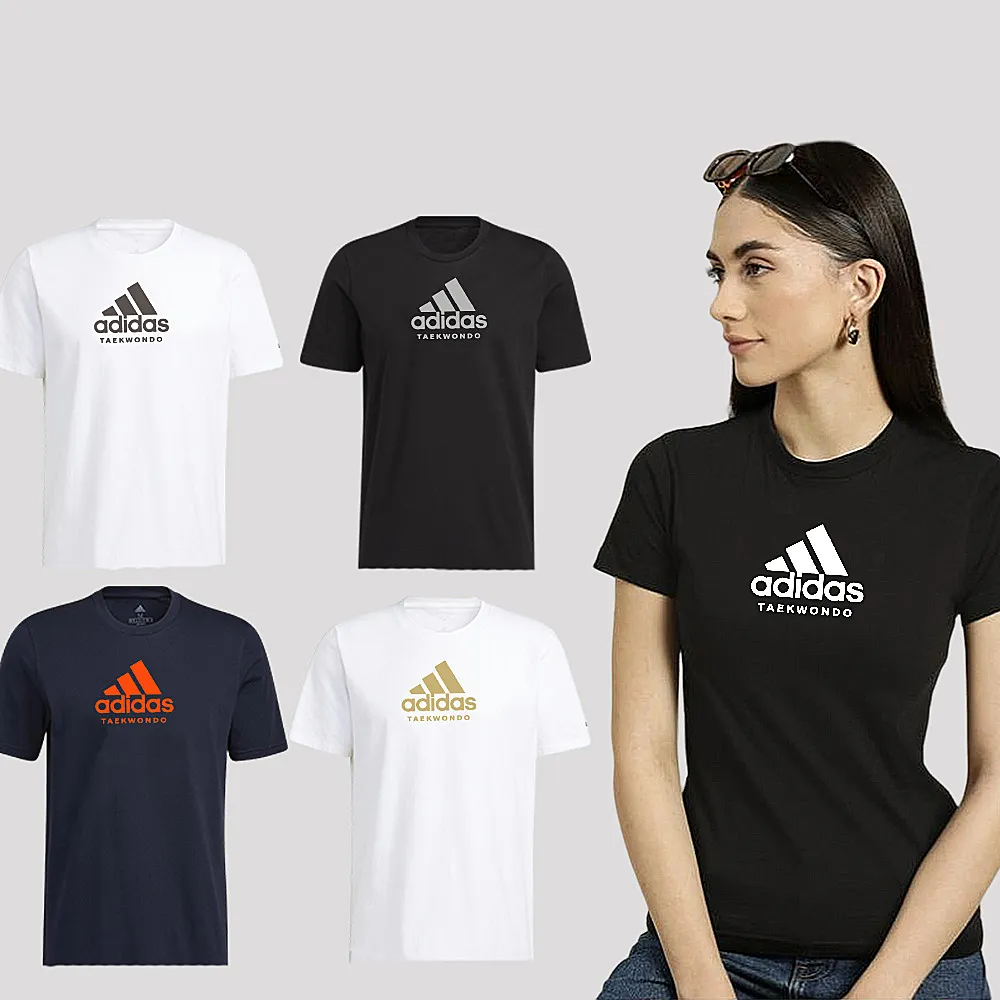 【adidas 愛迪達】棉質短袖上衣(大膽玩色 男女款 短T 透氣 多色任選)