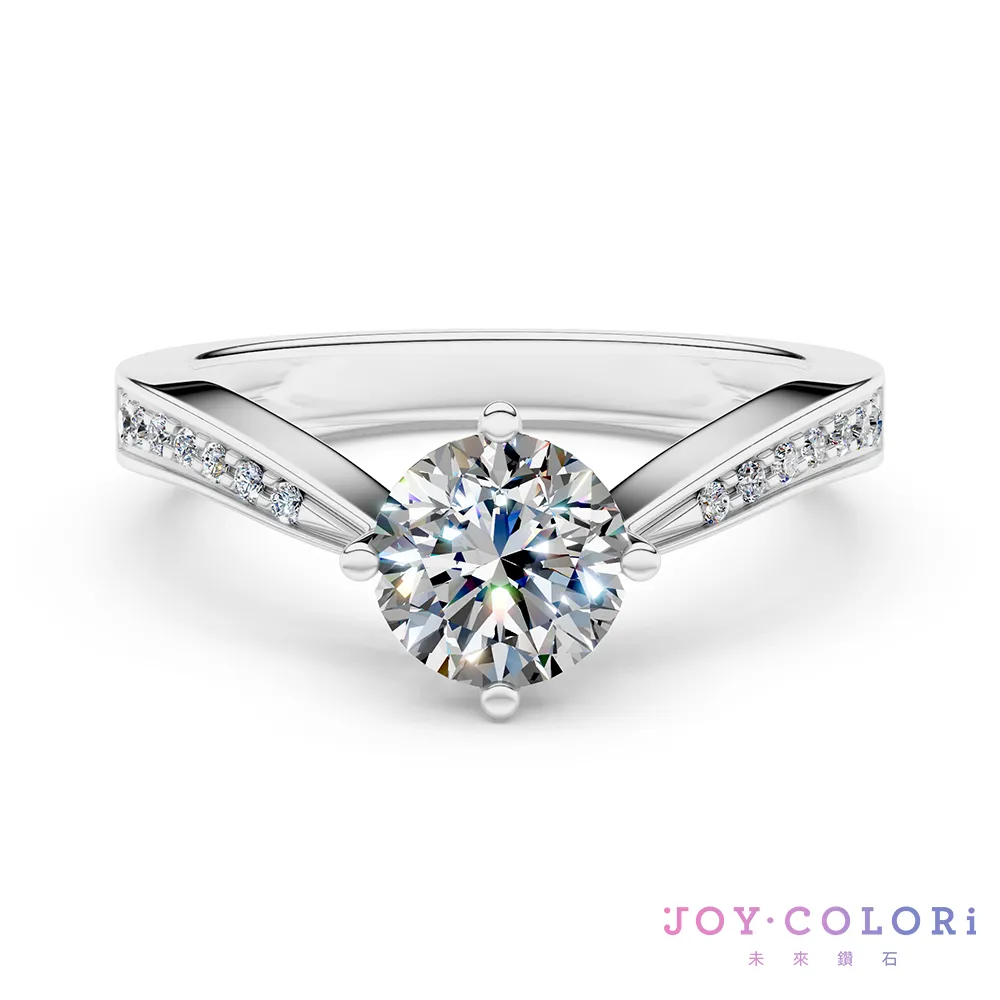 【JOY COLORi 未來鑽石】IGI 0.50克拉 DVS1 18K金 求婚鑽戒(培育鑽石 阿波羅之詩 RS2770LG)