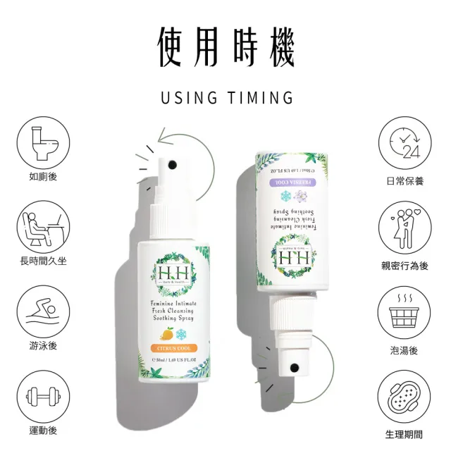 【HH 草本新淨界】私密潔淨舒緩噴霧50mlx3入(私密噴霧 私密香水)