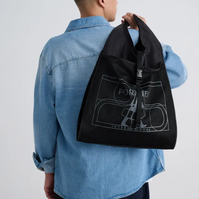 【PORTER INTERNATIONAL】情人節限定 25週年托特包 輕量斜背小包 上衣服飾短Tee(任選特惠)
