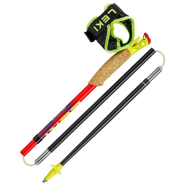 【LEKI】Ultratrail FX.One 泡棉握把碳纖維折疊越野登山杖 (2入合購).健行柺杖/ 65625851