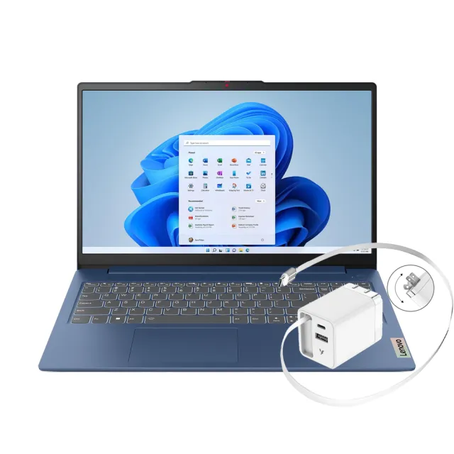 【Lenovo】65W快充組★15.6吋i3輕薄筆電(IdeaPad Slim 3/i3-1315U/8G/512G/W11)