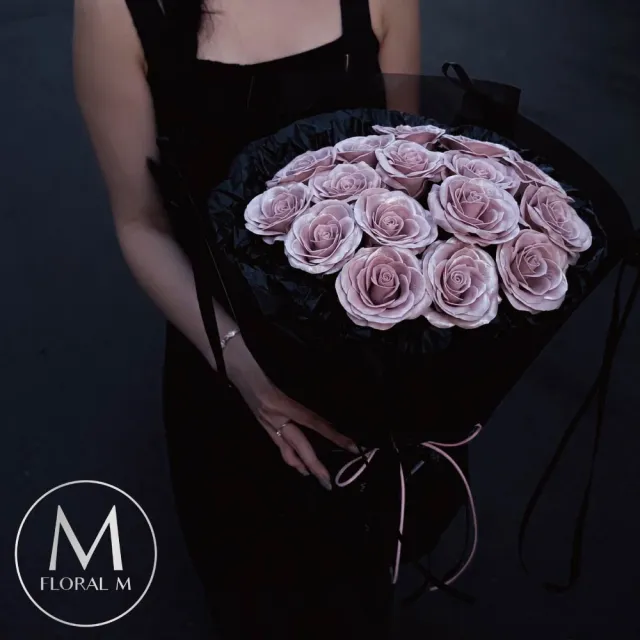 【Floral M】極致浪漫大型香水玫瑰花束 (情人節花束/告白禮物/求婚花束/鮮花花禮/香水花束/生日花束)