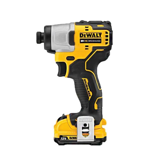 【DEWALT 得偉】12V 無碳刷160Nm衝擊起子機 (2.0Ah雙電) (DCF801D2)