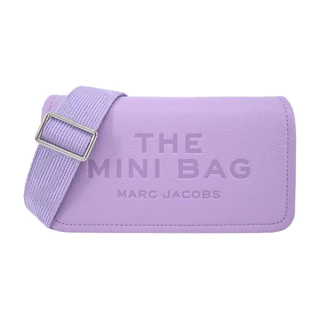 【MARC JACOBS 馬克賈伯】THE LEATHER 荔枝紋翻蓋斜背包(迷你/多色選)