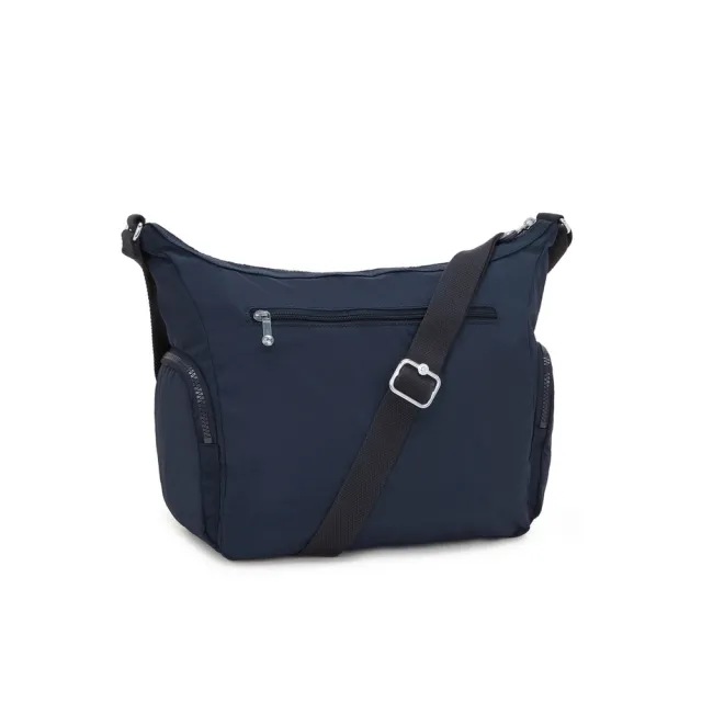 【KIPLING】『牛角包』碧海深藍多袋實用側背包-GABBIE 女包