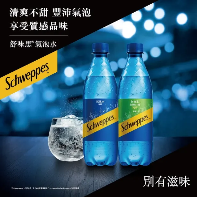 【Schweppes 舒味思】原味氣泡水500mlx2箱(共48入;官方直營)