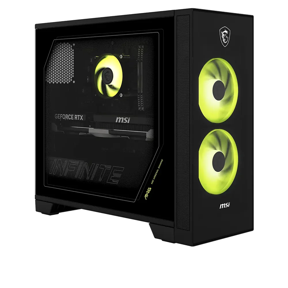 【MSI 微星】Ultra 7-265F RTX5060Ti-16G 電競電腦(Infinite S AI 2-015TW/32G/1TB SSD/W11H)