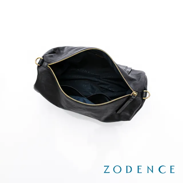 【ZODENCE 佐登司】HAN義大利植鞣革不對稱斜背包-大
