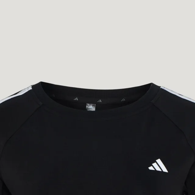 【adidas 愛迪達】Fav 3s Tee 1 女 T恤 運動上衣 休閒短袖 黑 經典款(KZ1525)