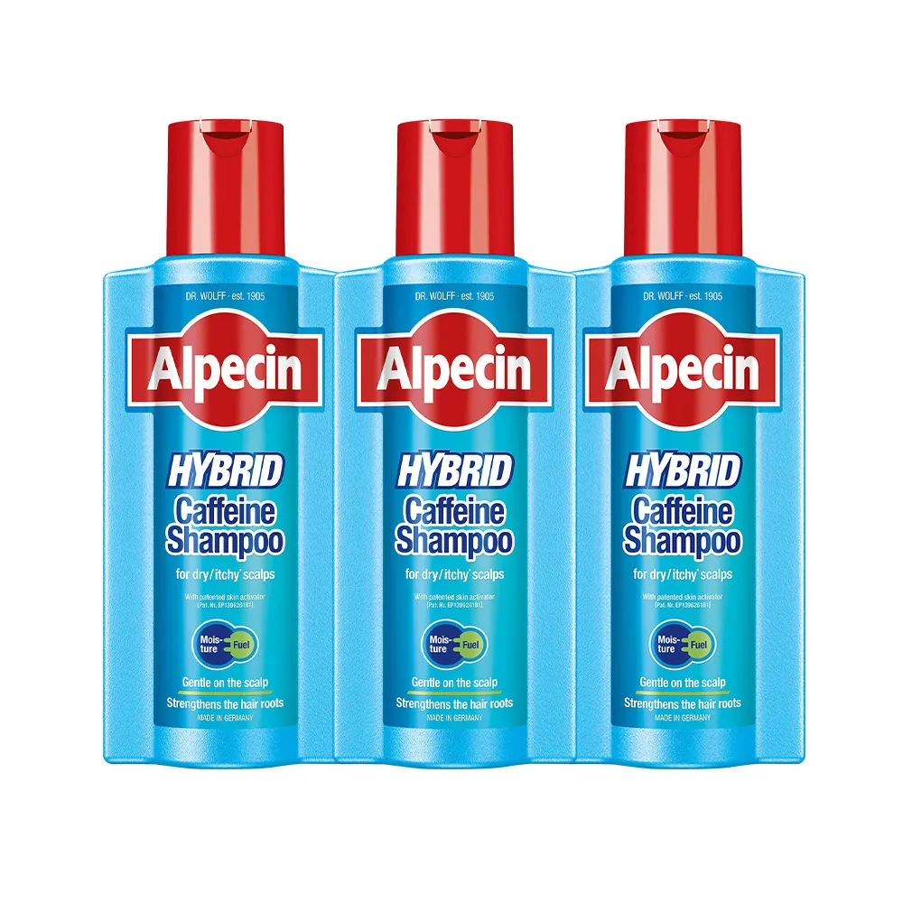 【Alpecin】雙動力咖啡因洗髮露375ml(三入組)