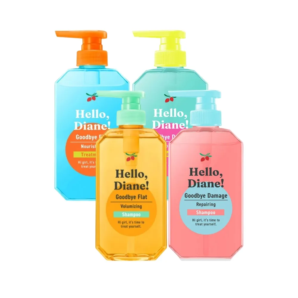 【Moist Diane 黛絲恩】Hello ！酸熱重塑洗髮精400ml+護髮素400ml(任選2入)(修護/蓬鬆)