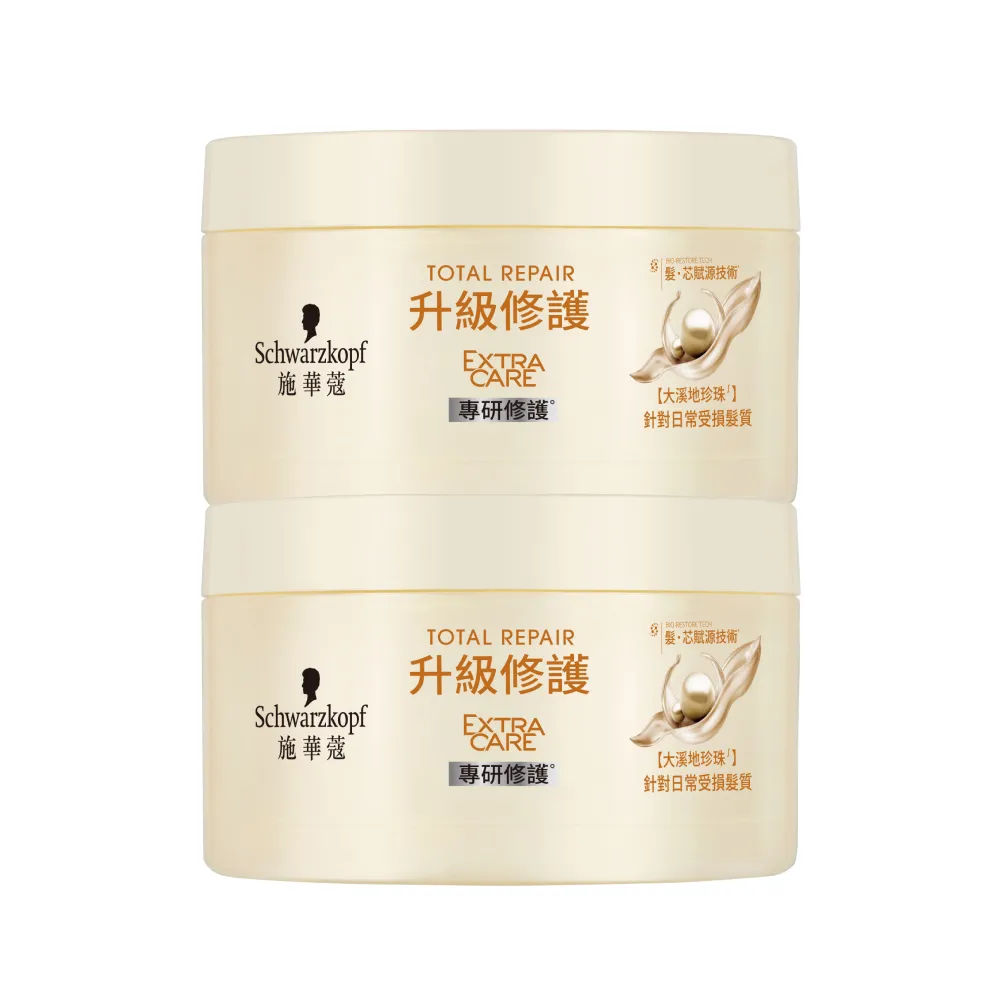 【Schwarzkopf 施華蔻】ExtraCare升級修護髮膜180g_2入組