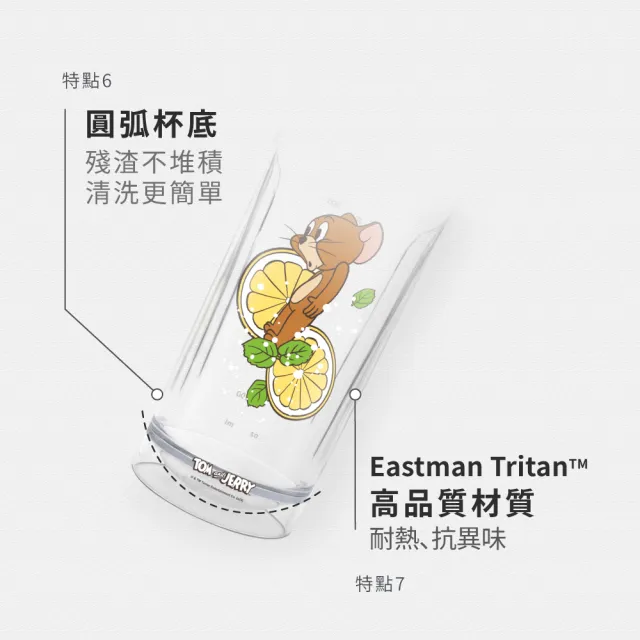 【Blender Bottle】湯姆貓與傑利鼠〈Strada Tritan〉按壓式防漏環保水壺28oz/828ml(隨行杯/運動水壺)