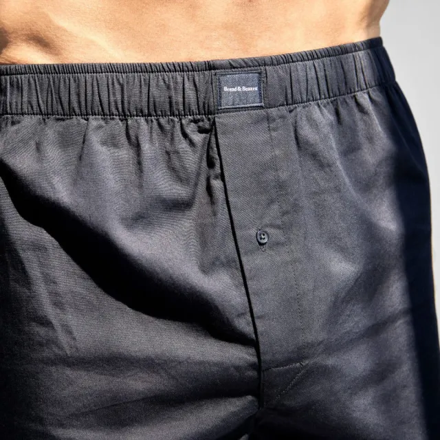 【Bread & Boxers】兩件組｜Boxer Short 有機棉男用鬆身四角內褲 - 深藍 內褲 禮盒 送禮 情人節 聖誕節