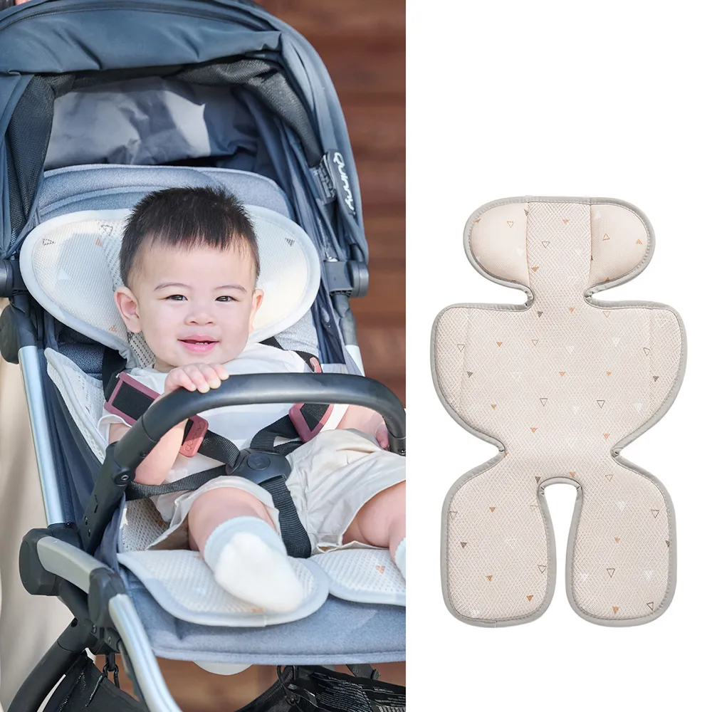 【GIO Pillow】超透氣涼爽推車坐墊 豪華款(推車涼墊 汽座涼墊 嬰兒推車坐墊 嬰兒涼墊 韓國 涼蓆 可水洗)