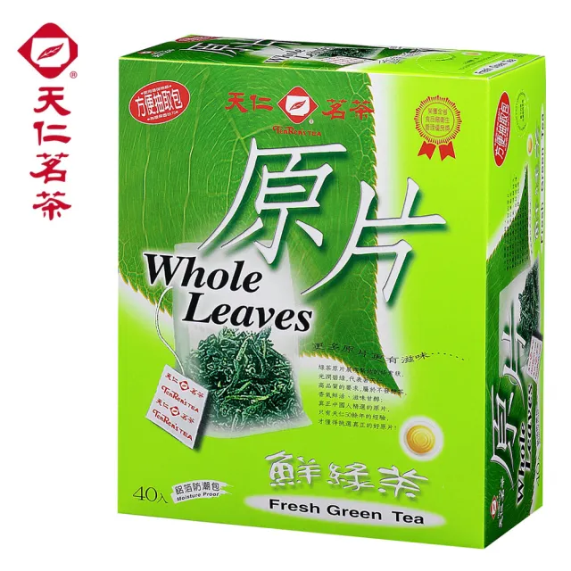 【天仁茗茶】袋茶茶包40入x5盒組(高山烏龍茶原片/鮮綠茶原片/阿薩姆紅茶原片/黃金玄米茶/菊花普洱茶)