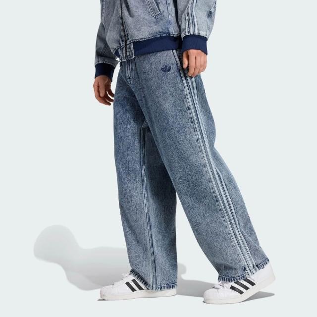 【adidas 愛迪達】運動 休閒 長褲 牛仔褲 男褲 JEANS(KQ8853)