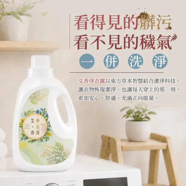 【雨揚】草本守護組-艾草除穢淨衣露2000mlx1+除穢噴霧30mlx1(洗衣精/淨化驅穢/去除負能量/保平安/潔淨守護)