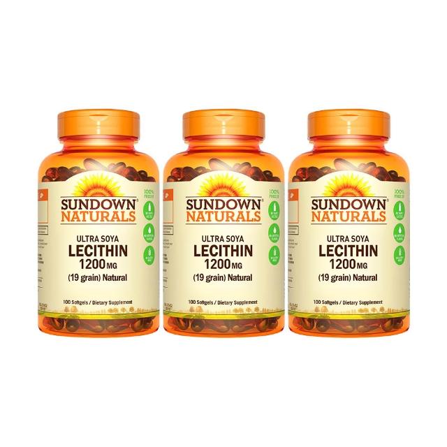 即期品【Sun 日落恩賜】超級61頂級卵磷脂膠囊3瓶組(共300粒)