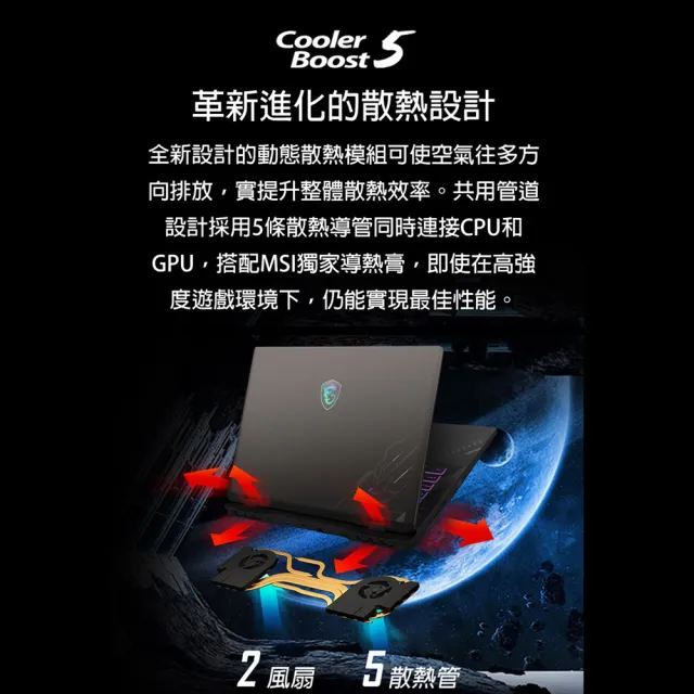 【MSI 微星】17吋 Ultra 7 255HX RTX5060 AI電競筆電(Crosshair 17 HX AI/16G/1TB SSD/W11/D2XWFKG-010TW)