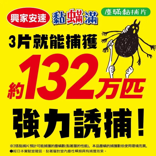 【興家安速】黏螨滿塵螨黏捕片