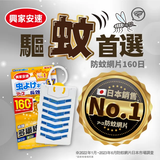 【興家安速】除蟲超值組(防蚊網片/掛片+黏滿塵黏捕片)