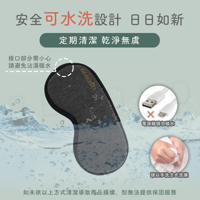 【Beroso 倍麗森】恆溫式4D立體不壓眼熱敷眼罩(熱敷眼罩 睡眠眼罩)