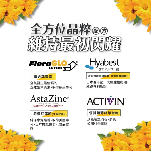 【YM BIOMED 陽明生醫】一家人好視利1盒(30粒/盒 葉黃素 游離型 蝦紅素 葡萄籽萃取)