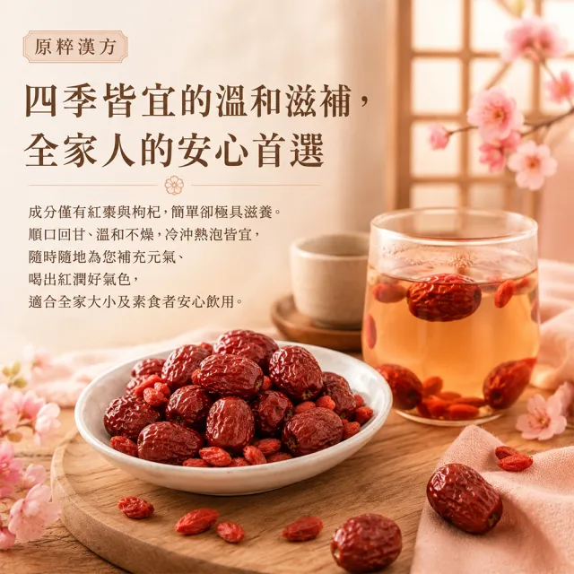 【臻御行】原粹漢方 紅棗枸杞 隨手包25g*10小包